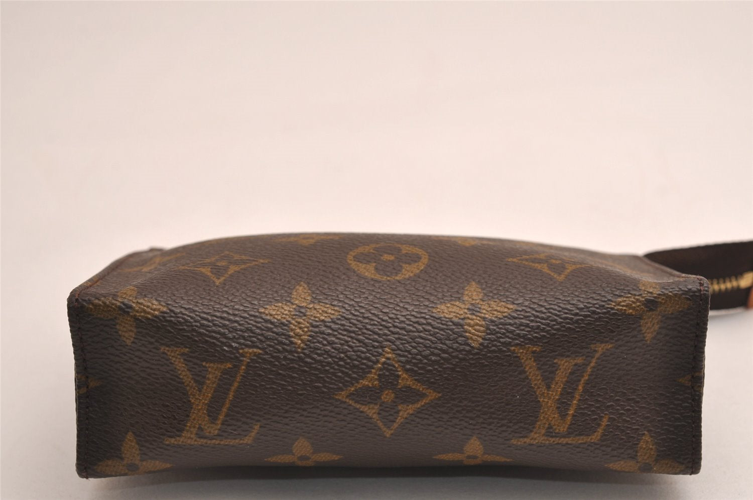 Auth Louis Vuitton Monogram Poche Toilette 15 M47546 Cosmetics Pouch Junk 3716J
