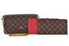 Authentic Louis Vuitton Damier Pochette Felicie N63032 Shoulder Cross Bag 3716K