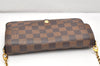 Authentic Louis Vuitton Damier Pochette Felicie N63032 Shoulder Cross Bag 3716K