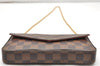 Authentic Louis Vuitton Damier Pochette Felicie N63032 Shoulder Cross Bag 3716K