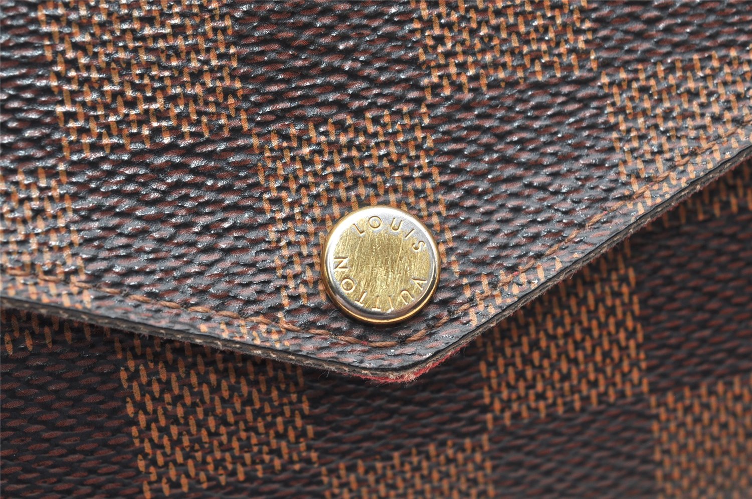 Authentic Louis Vuitton Damier Pochette Felicie N63032 Shoulder Cross Bag 3716K