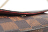 Authentic Louis Vuitton Damier Pochette Felicie N63032 Shoulder Cross Bag 3716K