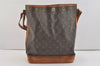 Authentic Louis Vuitton Monogram Noe Shoulder Drawstring Bag M42224 LV 3717J