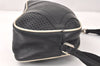 Authentic PRADA Vintage Leather Shoulder Cross Body Bag Purse Black 3718K