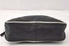 Authentic PRADA Vintage Leather Shoulder Cross Body Bag Purse Black 3718K