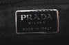 Authentic PRADA Vintage Leather Shoulder Cross Body Bag Purse Black 3718K