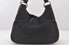 Authentic PRADA Vintage Leather Nappa Shoulder Hand Bag Purse Black 3719K