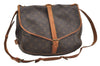 Authentic Louis Vuitton Monogram Saumur 35 Shoulder Cross Bag M42254 LV 3721J
