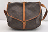 Authentic Louis Vuitton Monogram Saumur 35 Shoulder Cross Bag M42254 LV 3721J