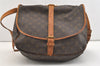 Authentic Louis Vuitton Monogram Saumur 35 Shoulder Cross Bag M42254 LV 3721J