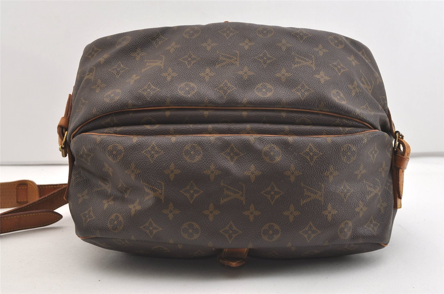 Authentic Louis Vuitton Monogram Saumur 35 Shoulder Cross Bag M42254 LV 3721J