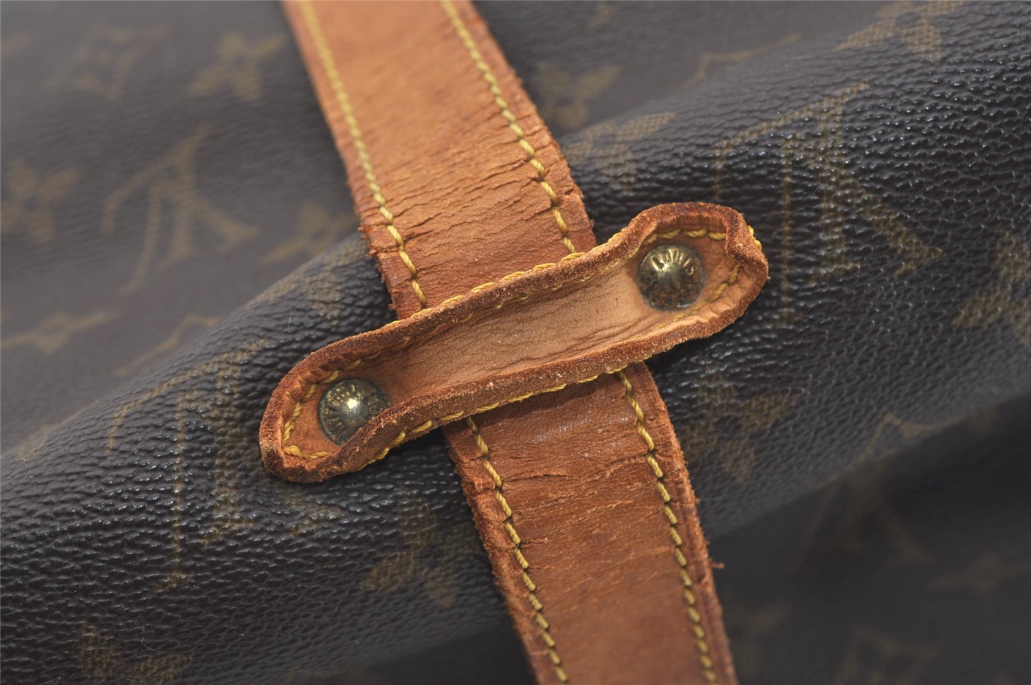 Authentic Louis Vuitton Monogram Saumur 35 Shoulder Cross Bag M42254 LV 3721J