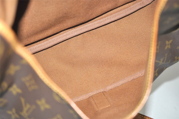 Authentic Louis Vuitton Monogram Saumur 35 Shoulder Cross Bag M42254 LV 3721J