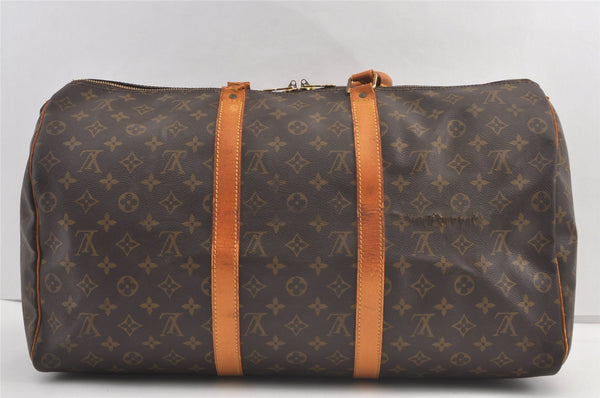 Authentic Louis Vuitton Monogram Keepall 50 Travel Boston Bag M41426 Junk 3722J