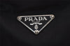 Authentic PRADA Nylon Tessuto Leather Shoulder Hand Bag Purse Black 3724K