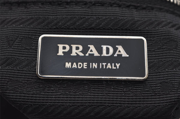 Authentic PRADA Nylon Tessuto Leather Shoulder Hand Bag Purse Black 3724K