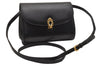 Authentic GUCCI Shoulder Cross Body Bag Purse Leather Black Junk 3725J