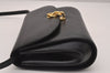 Authentic GUCCI Shoulder Cross Body Bag Purse Leather Black Junk 3725J