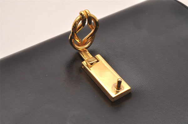 Authentic GUCCI Shoulder Cross Body Bag Purse Leather Black Junk 3725J