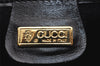 Authentic GUCCI Shoulder Cross Body Bag Purse Leather Black Junk 3725J