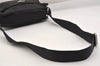 Authentic PRADA Nylon Tessuto Leather Shoulder Cross Body Bag Purse Black 3725K