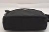 Authentic PRADA Nylon Tessuto Leather Shoulder Cross Body Bag Purse Black 3725K