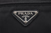 Authentic PRADA Nylon Tessuto Leather Shoulder Cross Body Bag Purse Black 3725K