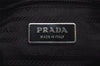 Authentic PRADA Nylon Tessuto Leather Shoulder Cross Body Bag Purse Black 3725K