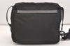 Authentic PRADA Nylon Tessuto Leather Shoulder Cross Body Bag Purse Black 3726J
