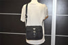 Authentic PRADA Nylon Tessuto Leather Shoulder Cross Body Bag Purse Black 3726J