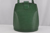 Authentic Louis Vuitton Epi Cluny Shoulder Bag Purse Green M52254 LV 3727J