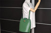 Authentic Louis Vuitton Epi Cluny Shoulder Bag Purse Green M52254 LV 3727J