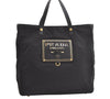 Authentic PRADA Nylon Tessuto Saffiano Leather 2Way Tote Bag Black 3727K