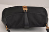 Authentic PRADA Nylon Tessuto Leather Shoulder Hand Bag Purse Black 3728J