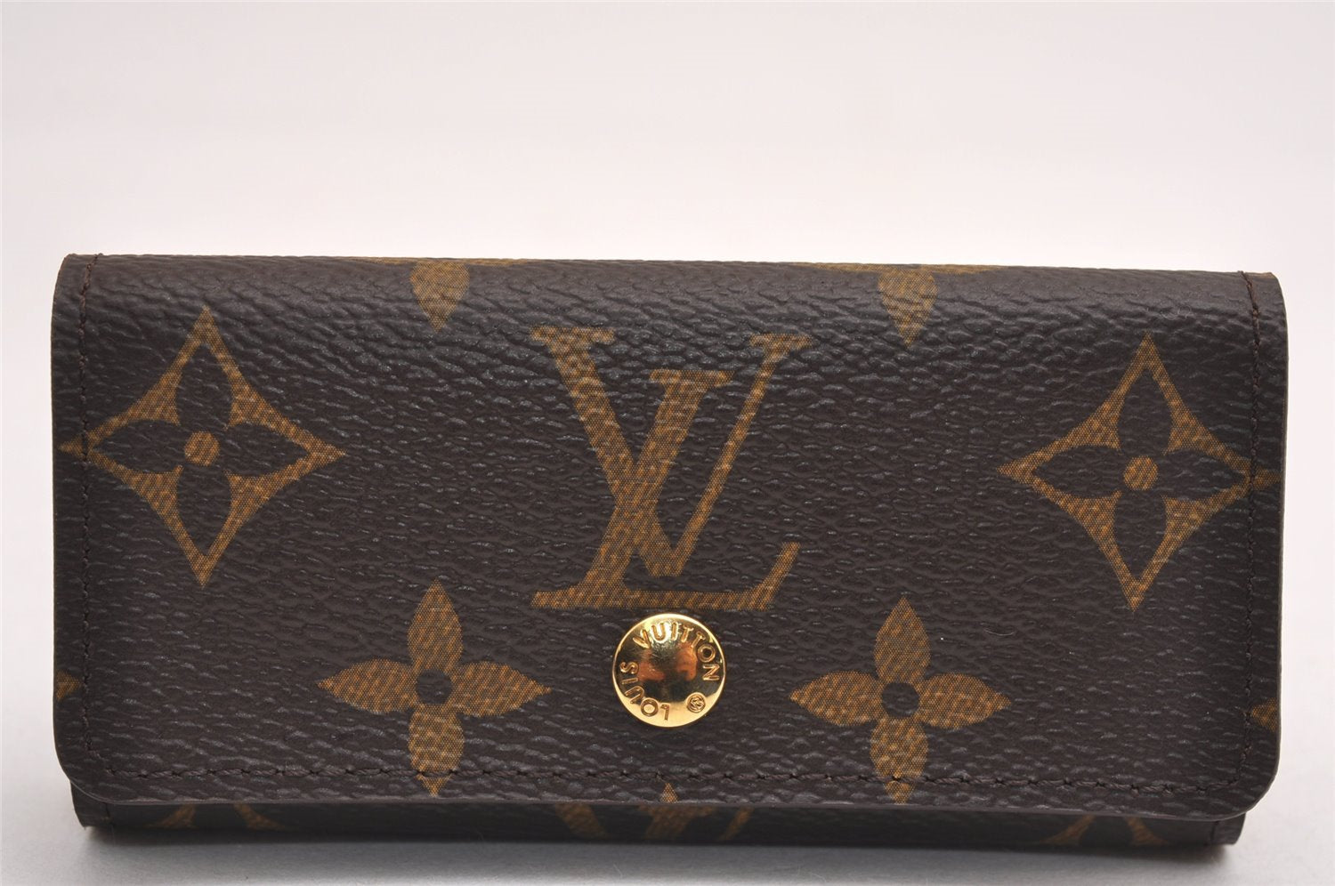 Auth Louis Vuitton Monogram Multicles 4 Four Hooks Key Case M62631 Box 3729J