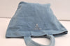 Authentic PRADA Canvas Vintage Tote Hand Bag Purse Light Blue 3734K