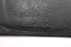 Authentic PRADA Saffiano Leather Vintage Bifold Wallet Purse Black 3735K