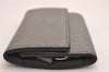 Authentic GUCCI Jumbo GG Emboss 6 Hooks Key Case Purse Leather 625565 Gray 3736J