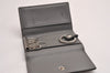 Authentic GUCCI Jumbo GG Emboss 6 Hooks Key Case Purse Leather 625565 Gray 3736J