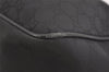 Authentic GUCCI Shoulder Hand Bag Purse GG Nylon Leather 257268 Black 3737J