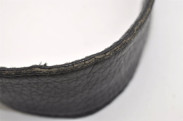 Authentic GUCCI Shoulder Hand Bag Purse GG Nylon Leather 257268 Black 3737J