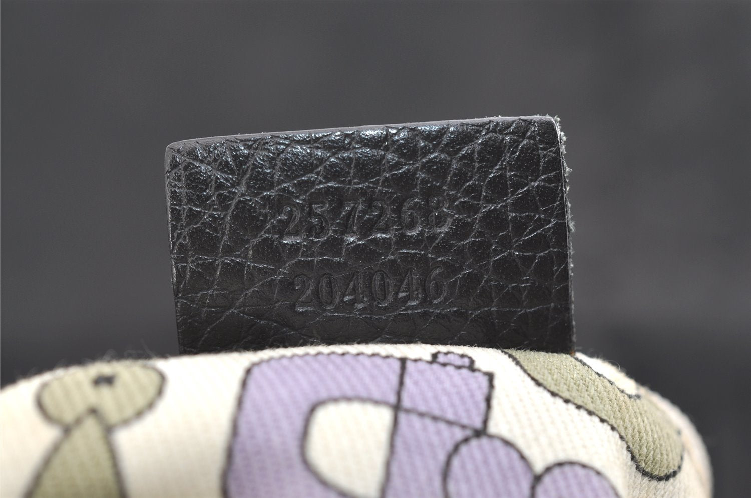 Authentic GUCCI Shoulder Hand Bag Purse GG Nylon Leather 257268 Black 3737J