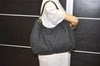 Authentic GUCCI Shoulder Hand Bag Purse GG Nylon Leather 257268 Black 3737J