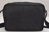 Authentic PRADA Nylon Tessuto Leather Shoulder Cross Body Bag Purse Black 3737K