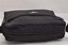 Authentic PRADA Nylon Tessuto Leather Shoulder Cross Body Bag Purse Black 3737K