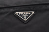 Authentic PRADA Nylon Tessuto Leather Shoulder Cross Body Bag Purse Black 3737K