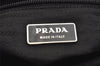 Authentic PRADA Nylon Tessuto Leather Shoulder Cross Body Bag Purse Black 3737K