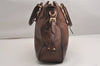 Authentic PRADA Vintage Leather Nappa 2Way Shoulder Hand Tote Bag Brown 3738J