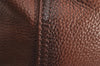 Authentic PRADA Vintage Leather Nappa 2Way Shoulder Hand Tote Bag Brown 3738J