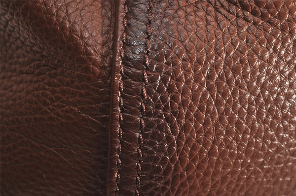 Authentic PRADA Vintage Leather Nappa 2Way Shoulder Hand Tote Bag Brown 3738J
